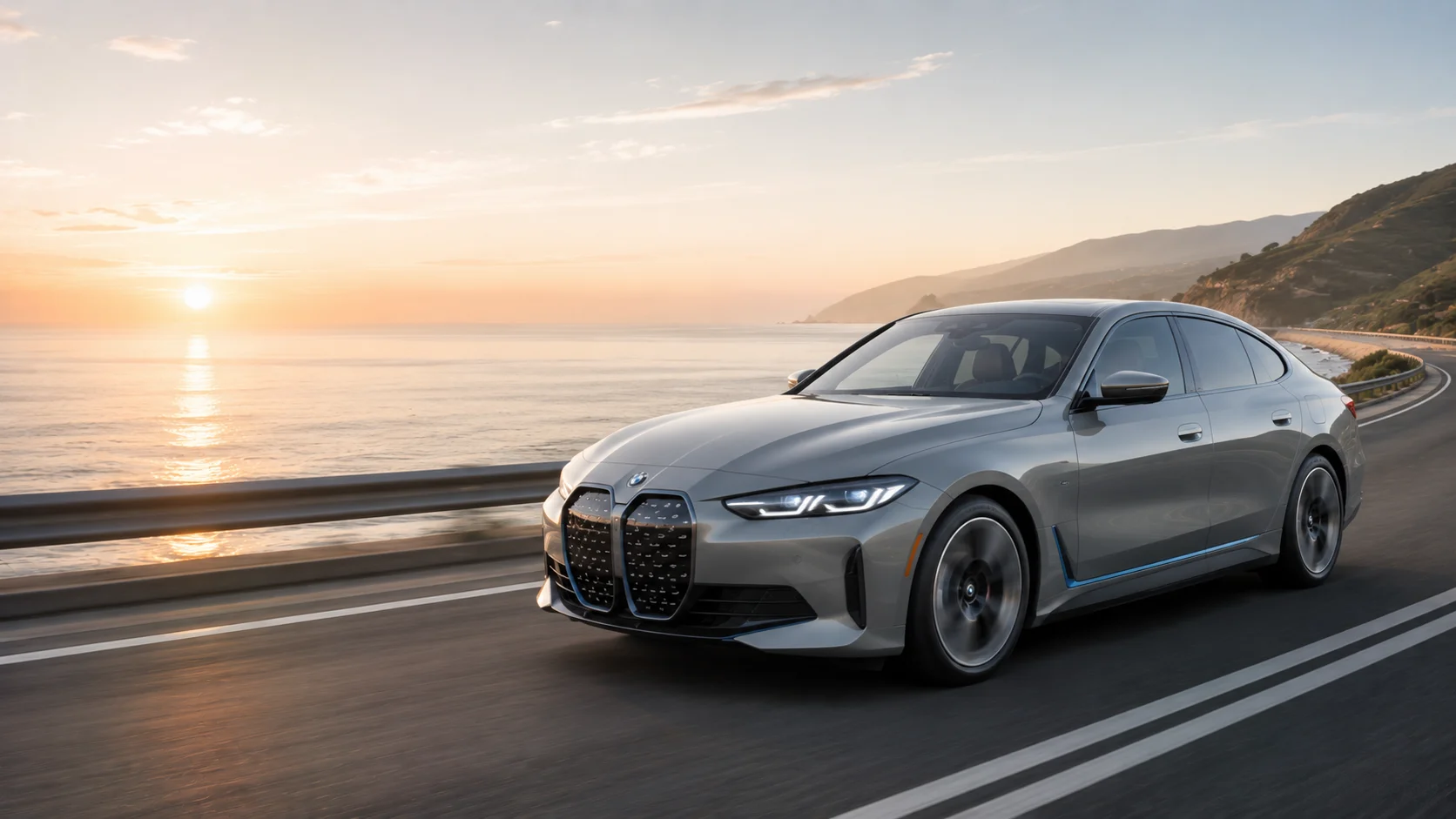 2026 BMW i4 Gran Coupe front three-quarter view