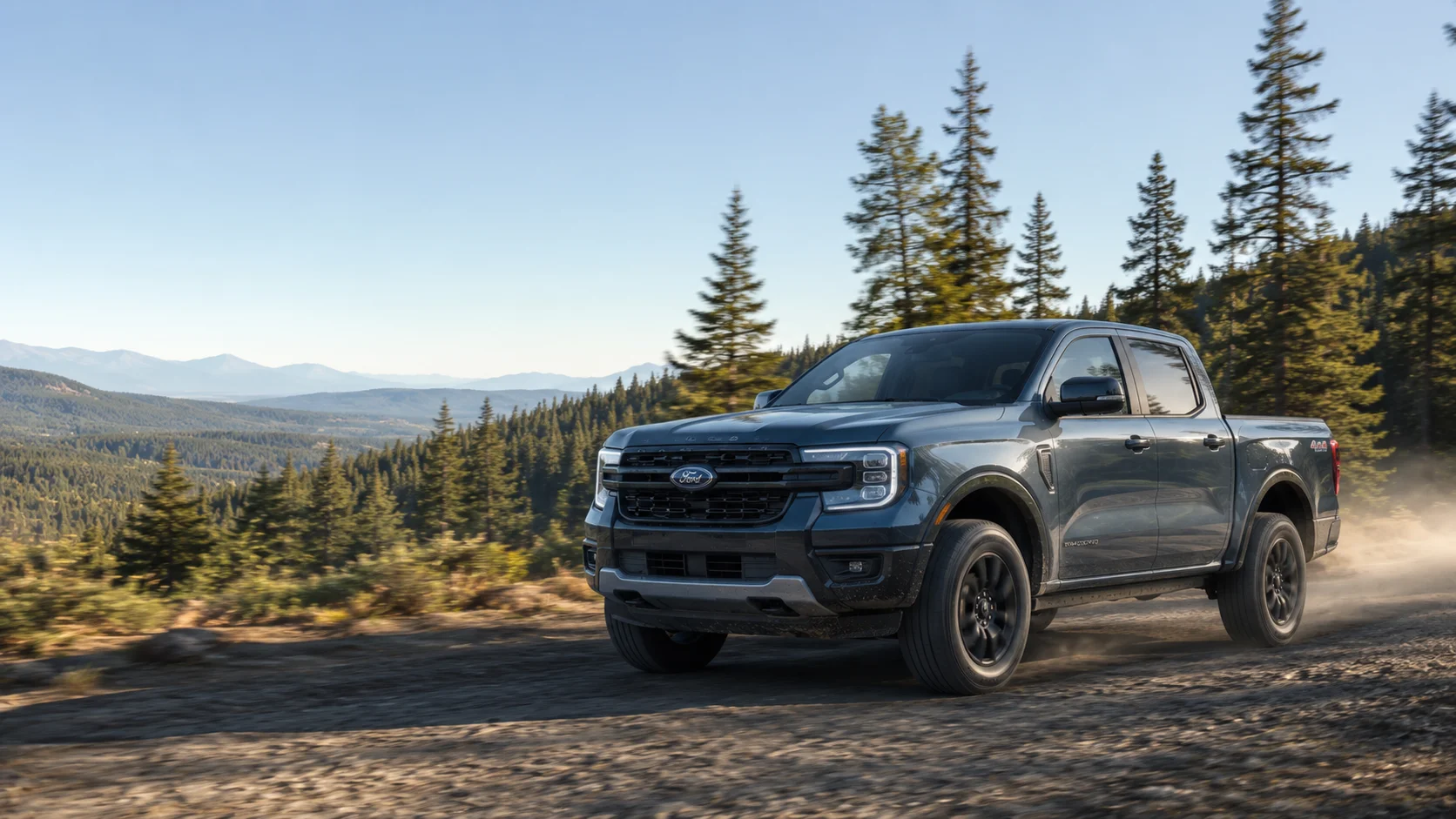 2026 Ford Ranger SuperCrew pickup in three-quarter front view